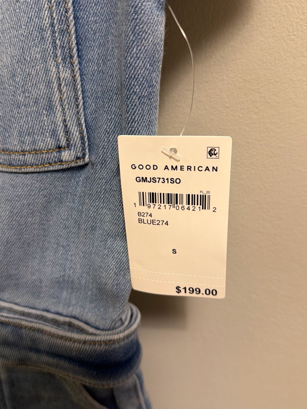 Good American Women's dress to impress Light Blue Jeans - size S
